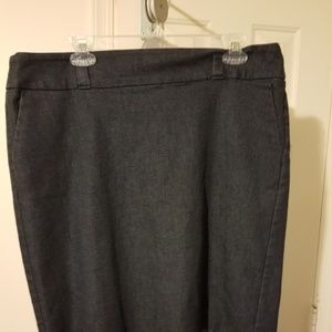 Perfect with a Jacket or Not- Professional Blue denim aline skirt,with rear slit